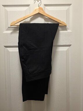 Simons Comtemporaine Black Woven Dress Pants